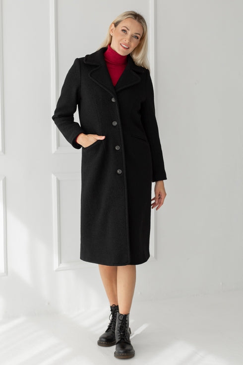 Image 7 of Long winter coat Ella from Baltic Linen